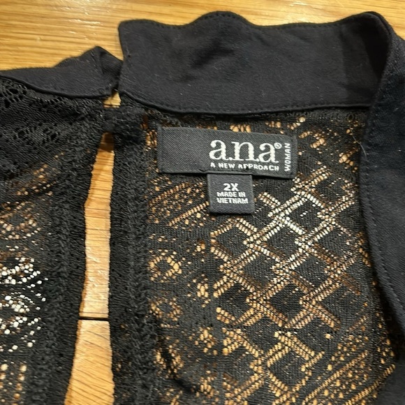 Ana 2 x women black tank top good condition - Picture 2 of 2